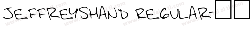 JeffreysHand Regular字体转换